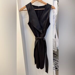 BCBGMaxAzria Black Sleeveless Midi Dress